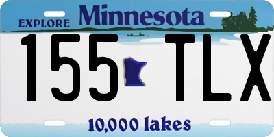 MN license plate 155TLX
