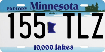 MN license plate 155TLZ