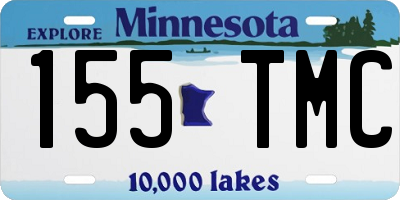 MN license plate 155TMC