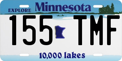 MN license plate 155TMF
