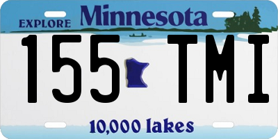 MN license plate 155TMI