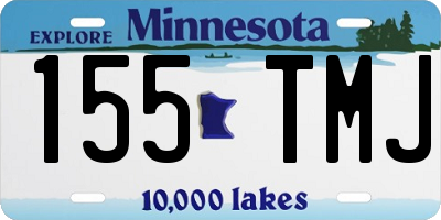 MN license plate 155TMJ