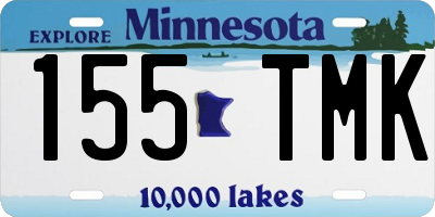 MN license plate 155TMK