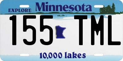 MN license plate 155TML
