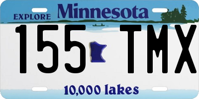 MN license plate 155TMX