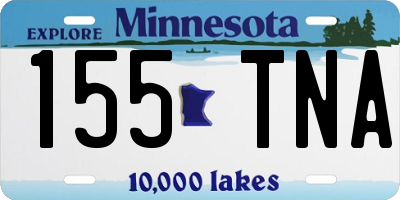 MN license plate 155TNA