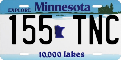 MN license plate 155TNC