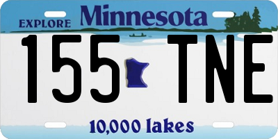 MN license plate 155TNE