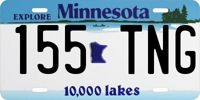 MN license plate 155TNG