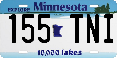 MN license plate 155TNI