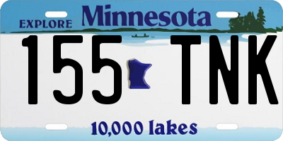 MN license plate 155TNK