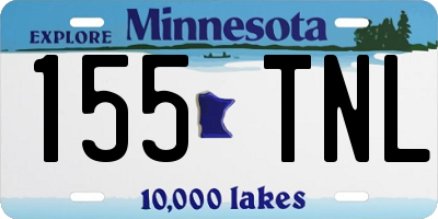MN license plate 155TNL