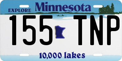 MN license plate 155TNP