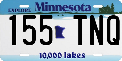MN license plate 155TNQ
