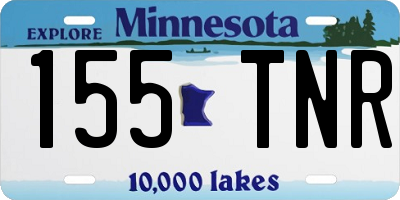 MN license plate 155TNR