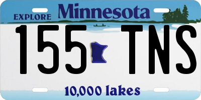 MN license plate 155TNS