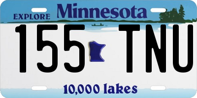 MN license plate 155TNU