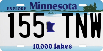 MN license plate 155TNW