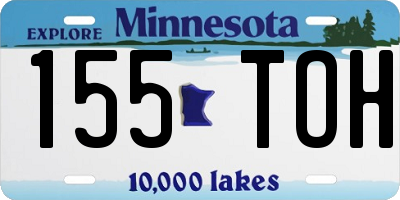 MN license plate 155TOH