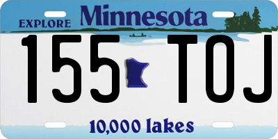 MN license plate 155TOJ