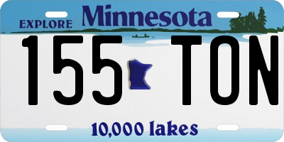 MN license plate 155TON