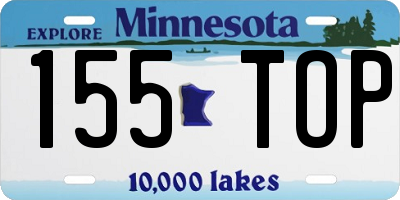 MN license plate 155TOP