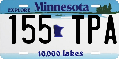 MN license plate 155TPA