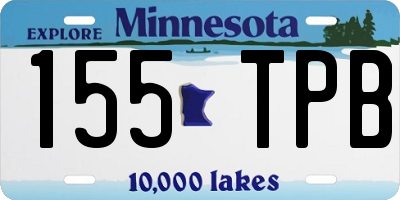 MN license plate 155TPB