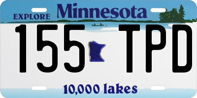 MN license plate 155TPD