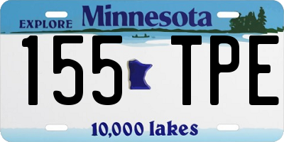 MN license plate 155TPE