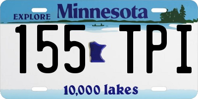 MN license plate 155TPI