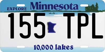 MN license plate 155TPL