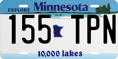MN license plate 155TPN