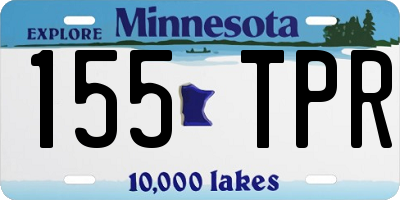 MN license plate 155TPR