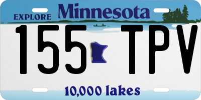 MN license plate 155TPV