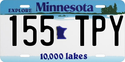 MN license plate 155TPY