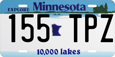 MN license plate 155TPZ