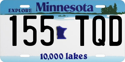 MN license plate 155TQD