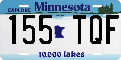 MN license plate 155TQF