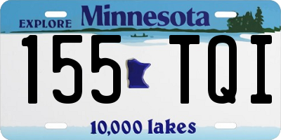 MN license plate 155TQI