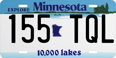 MN license plate 155TQL