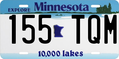 MN license plate 155TQM