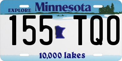 MN license plate 155TQO
