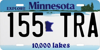 MN license plate 155TRA