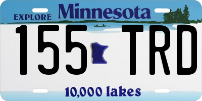 MN license plate 155TRD