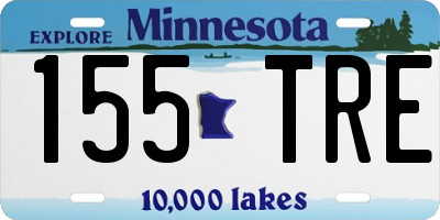 MN license plate 155TRE