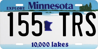 MN license plate 155TRS