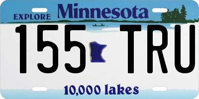 MN license plate 155TRU