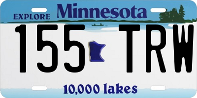 MN license plate 155TRW