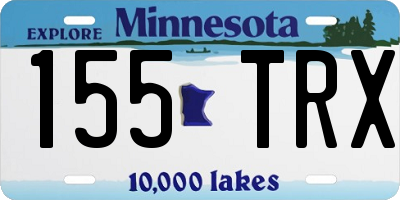 MN license plate 155TRX